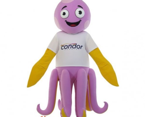 ростовая кукла Осьминог талисман парк